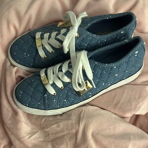 Guess Denim Blue Quilted Sneakers